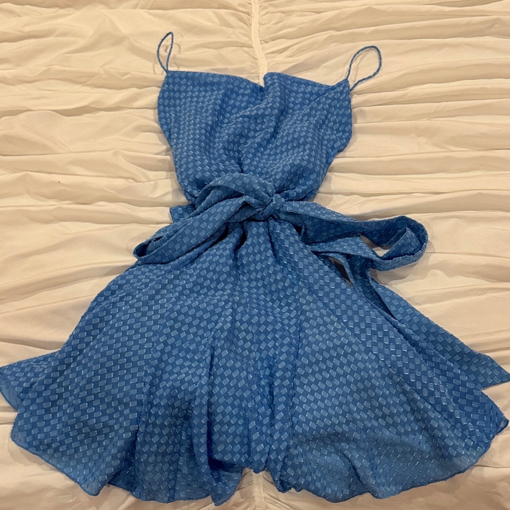 Alice + Olivia Blue Mini Dress